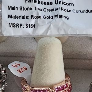 Bomb Party Farmhouse Unicorn ring sz 10